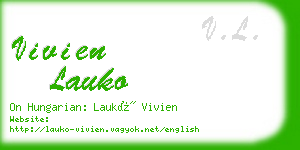 vivien lauko business card